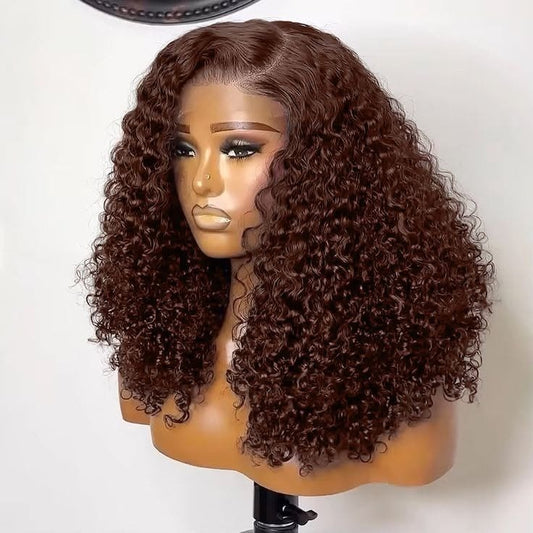 Brown color jerry curly 10-20inch