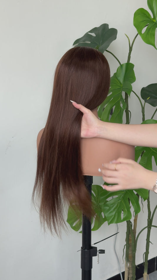 26 inch brown straight hair